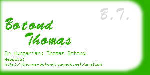 botond thomas business card